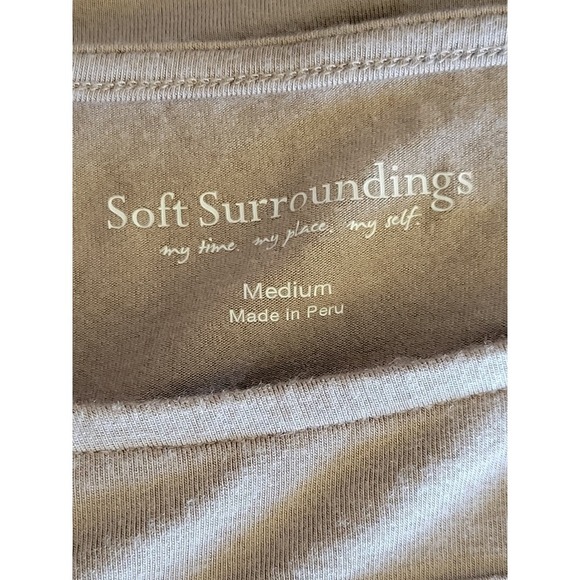 Soft Surroundings Beckett Boatneck Cut Out Modal Long Sleeve Size Medium - Picture 7 of 9